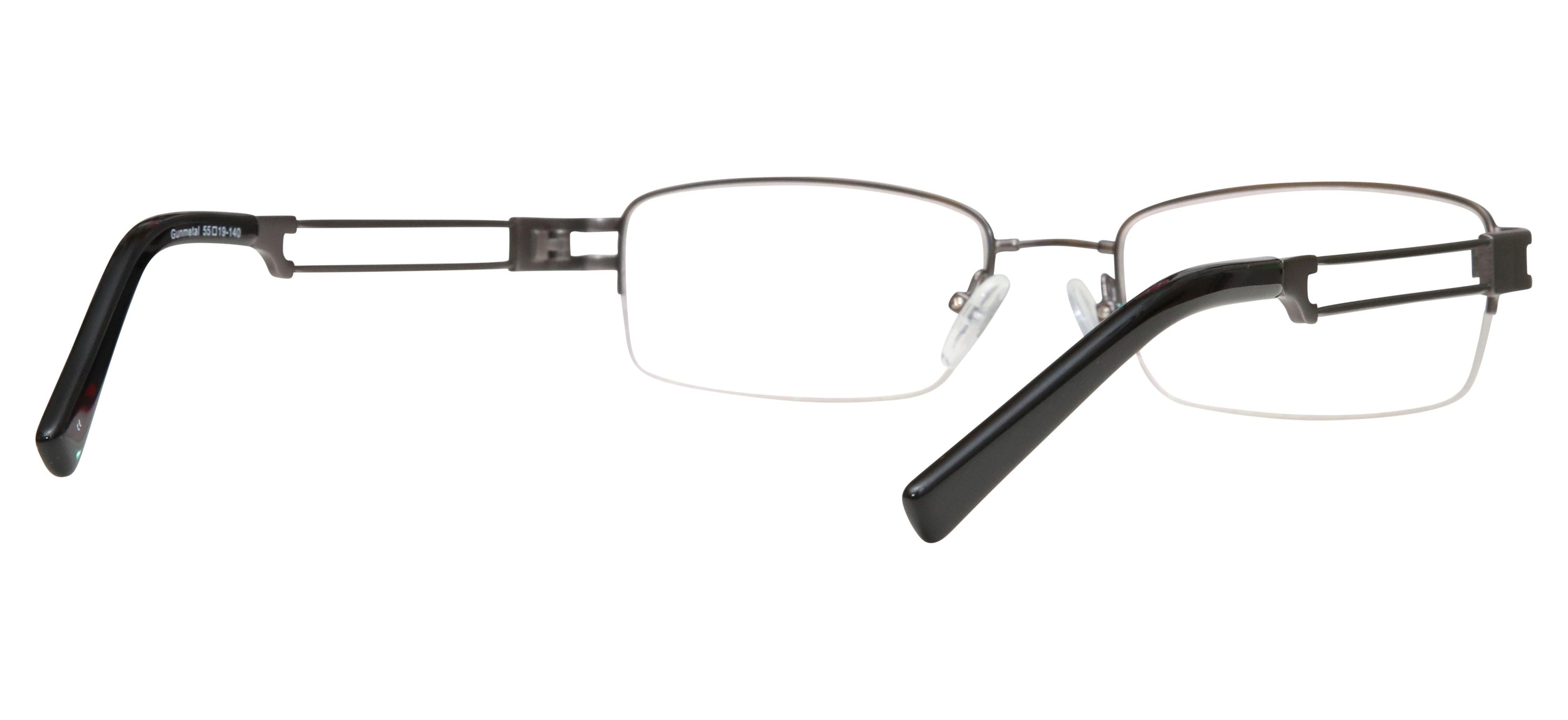 Blue Light Blocking Glasses Rectangle Half Rim 201937 Eyeglasses Includes Blue Light Blocking Lenses