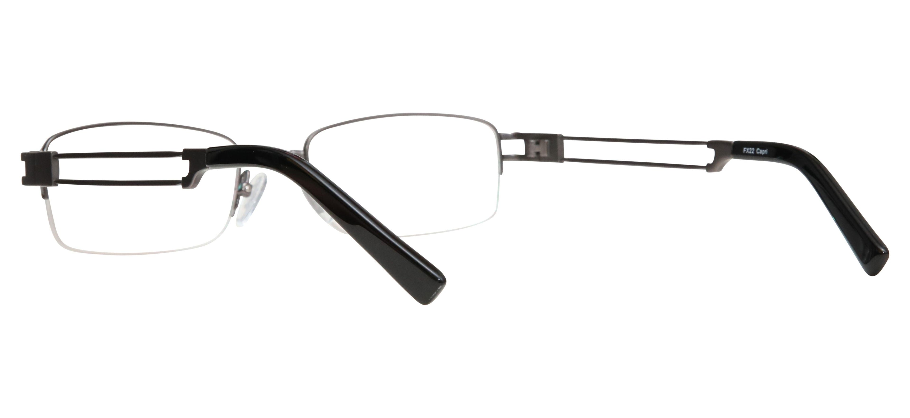Blue Light Blocking Glasses Rectangle Half Rim 201937 Eyeglasses Includes Blue Light Blocking Lenses