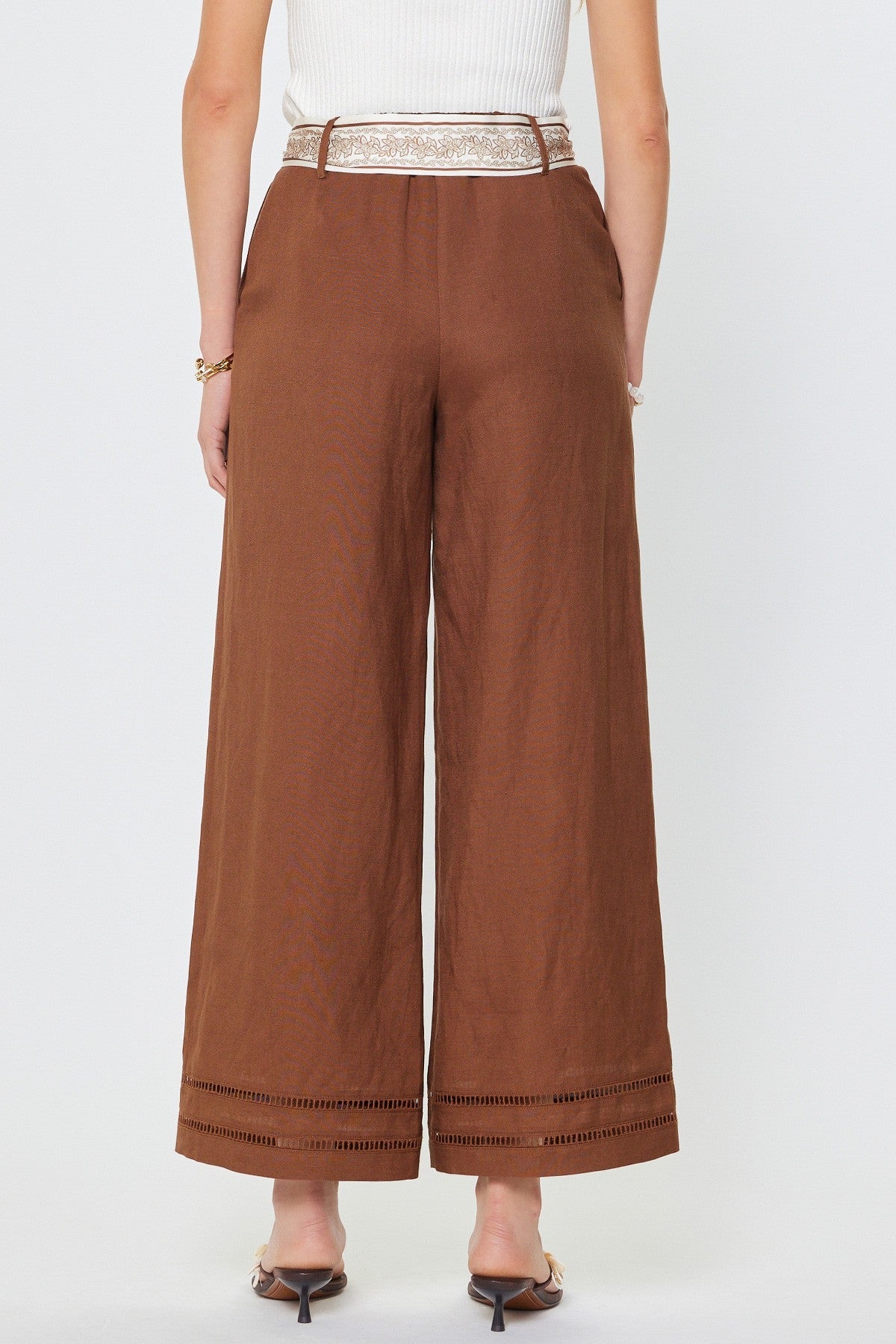 Cleo pant in brown