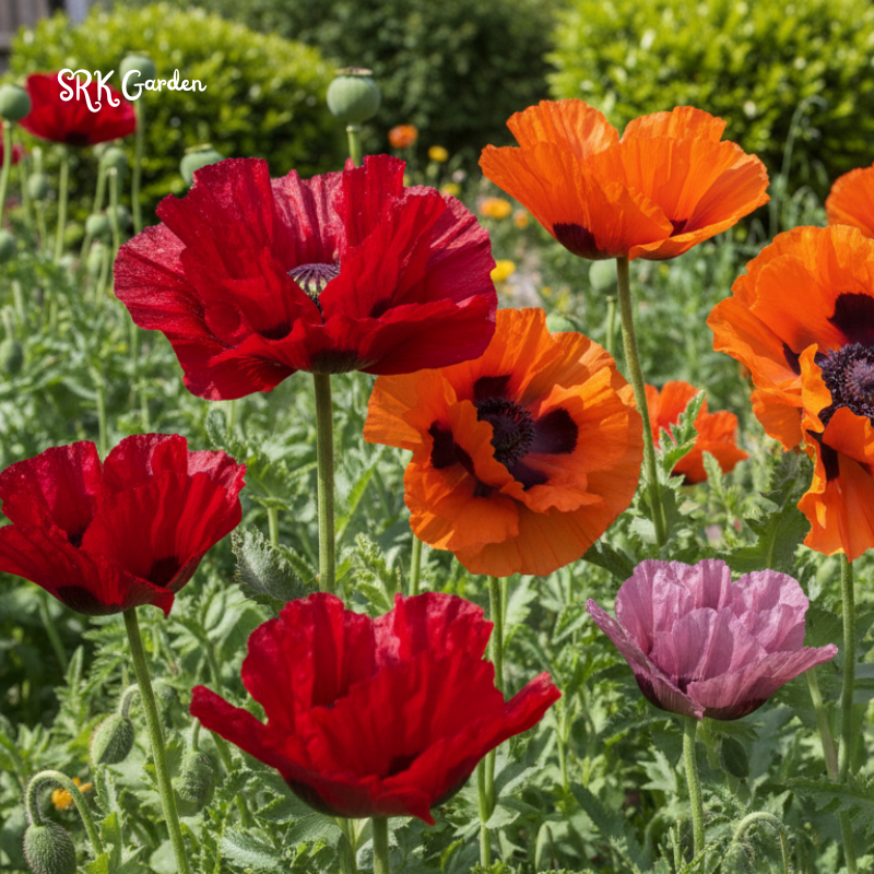 POPPY POWER Mix w/ Perennial Oriental Poppies Papaver | 1000 Seeds