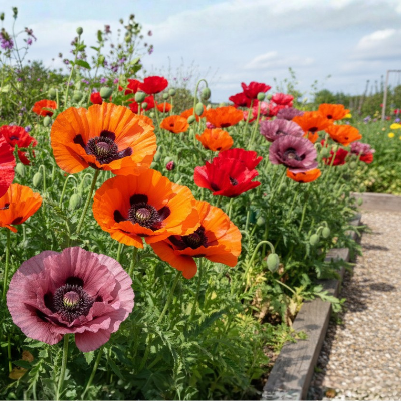 POPPY POWER Mix w/ Perennial Oriental Poppies Papaver | 1000 Seeds