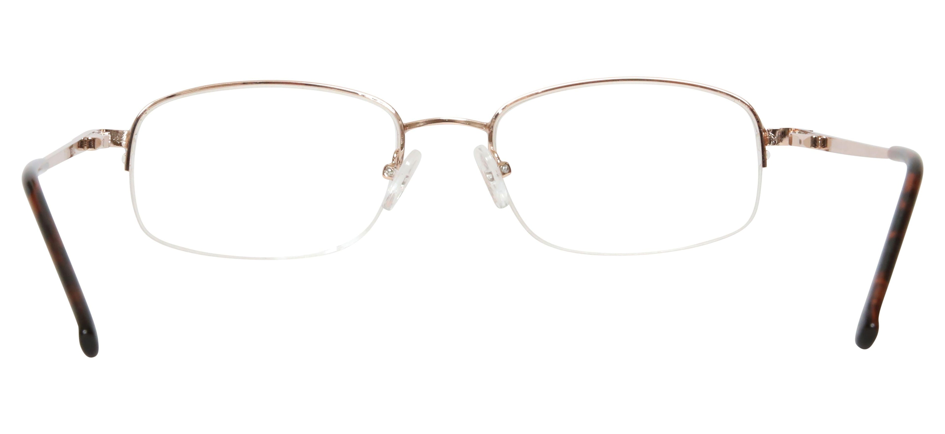 Blue Light Blocking Glasses Rectangle Half Rim 201959 Eyeglasses Includes Blue Light Blocking Lenses