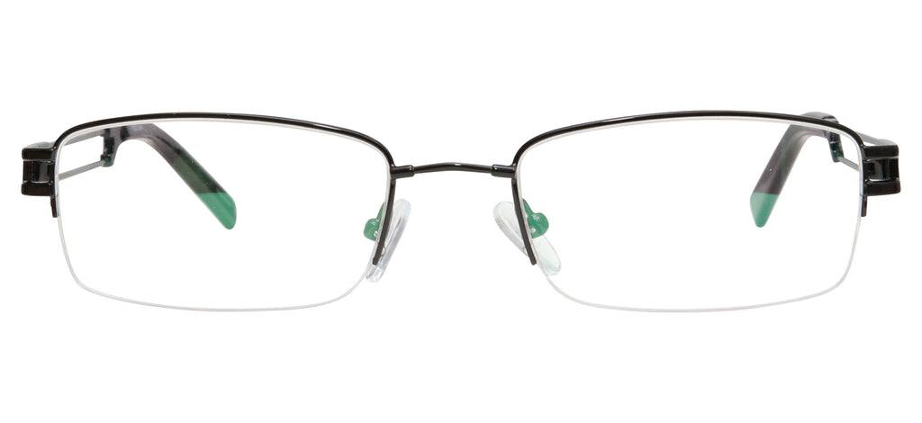 Blue Light Blocking Glasses Rectangle Half Rim 201937 Eyeglasses Includes Blue Light Blocking Lenses