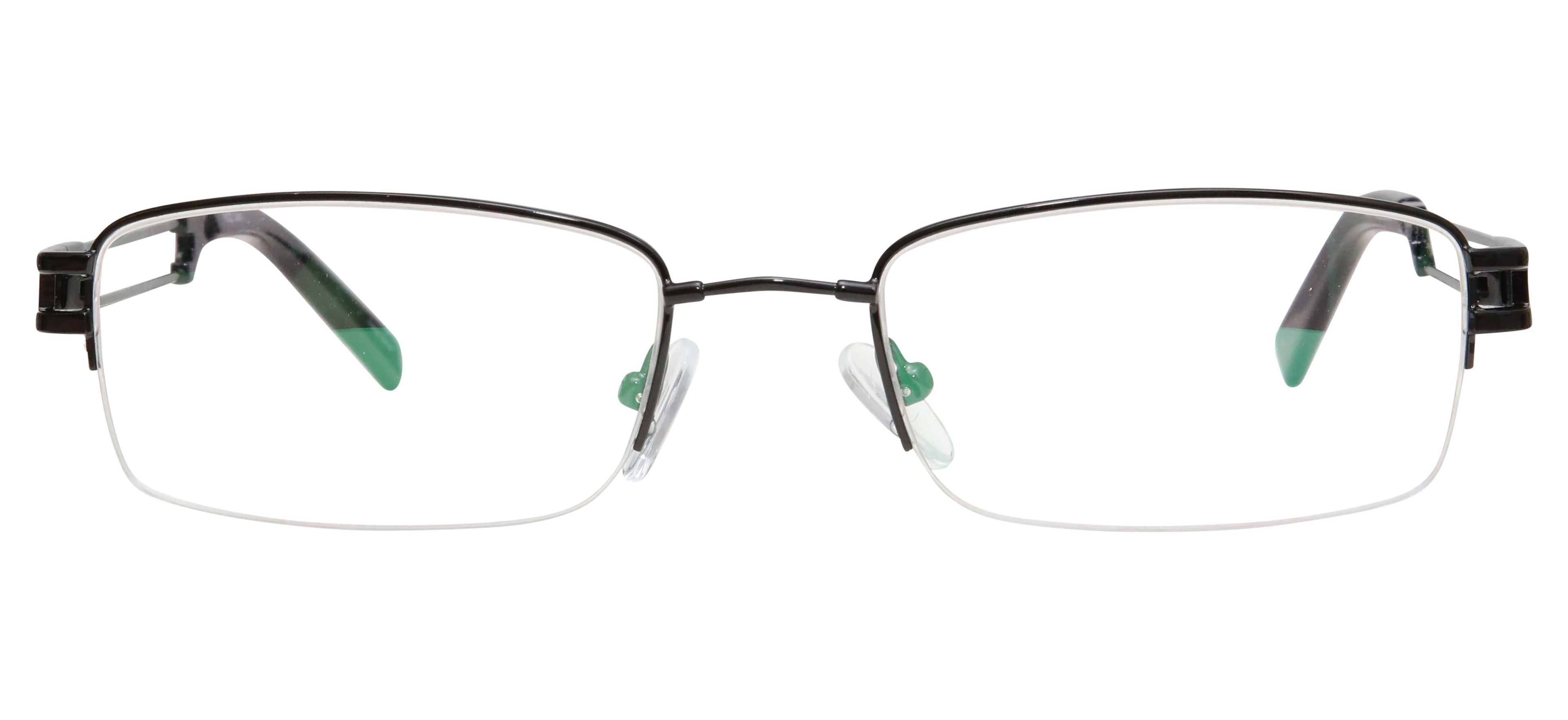Blue Light Blocking Glasses Rectangle Half Rim 201937 Eyeglasses Includes Blue Light Blocking Lenses