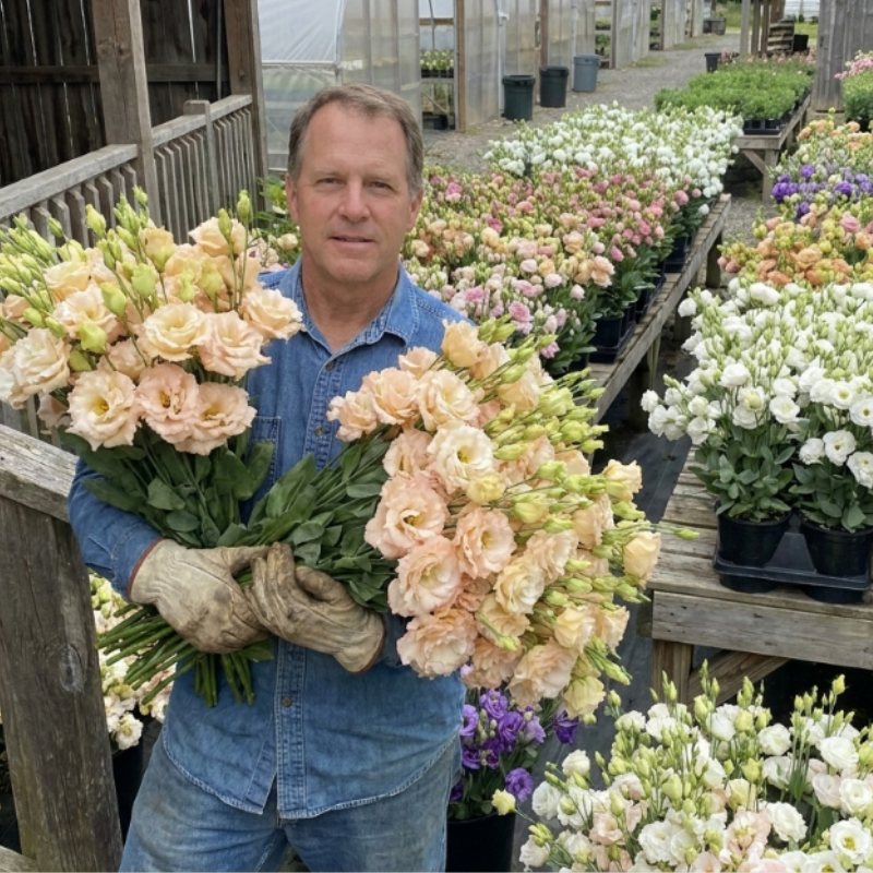 Eustoma / Lisianthus Grandiflorum Thornless Rose  Seeds, Year-around Planting