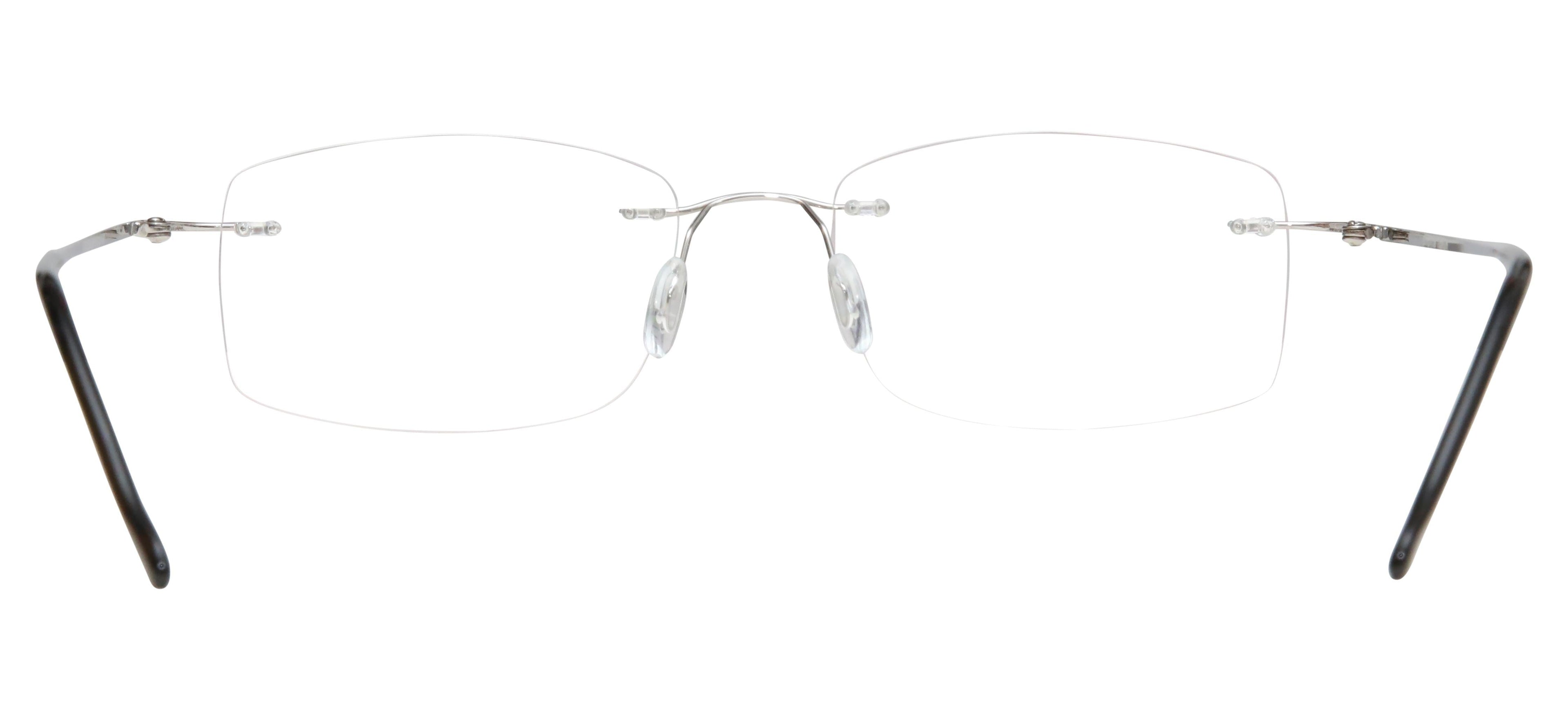 Blue Light Blocking Glasses Rectangle Rimless 201962 Eyeglasses Includes Blue Light Blocking Lenses