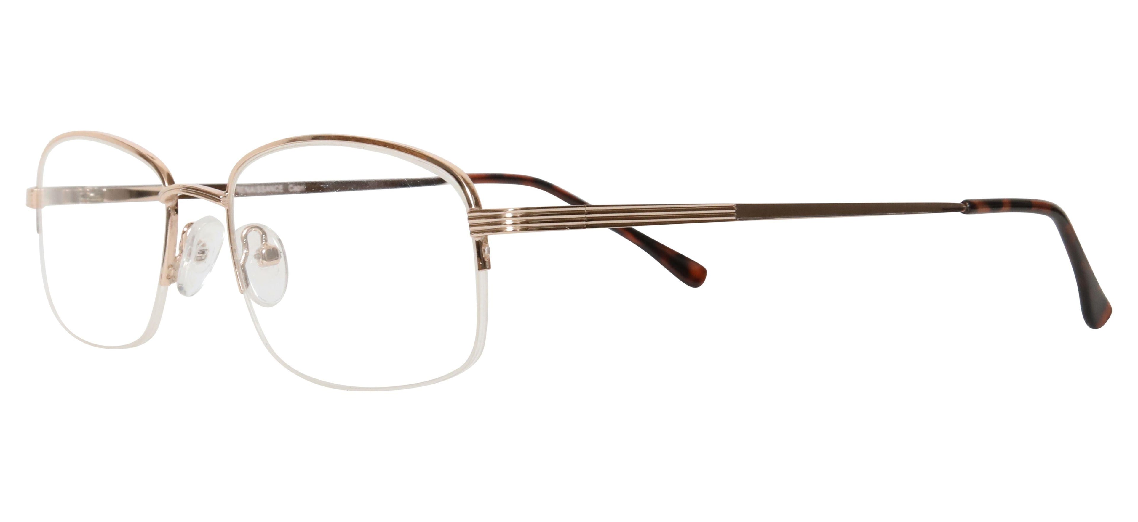Blue Light Blocking Glasses Rectangle Half Rim 201959 Eyeglasses Includes Blue Light Blocking Lenses