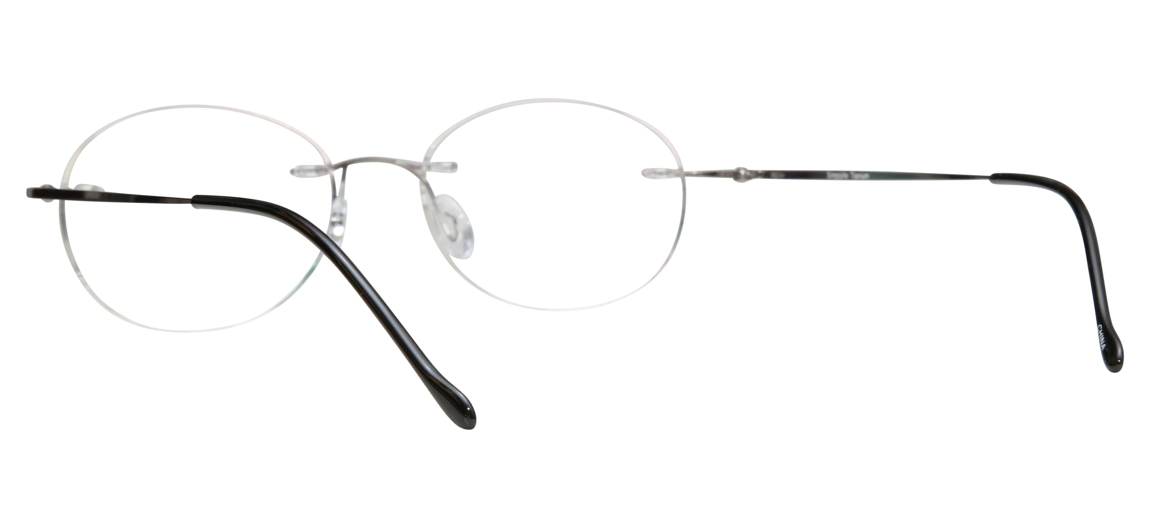 Blue Light Blocking Glasses Oval Rimless 201966 Eyeglasses Includes Blue Light Blocking Lenses