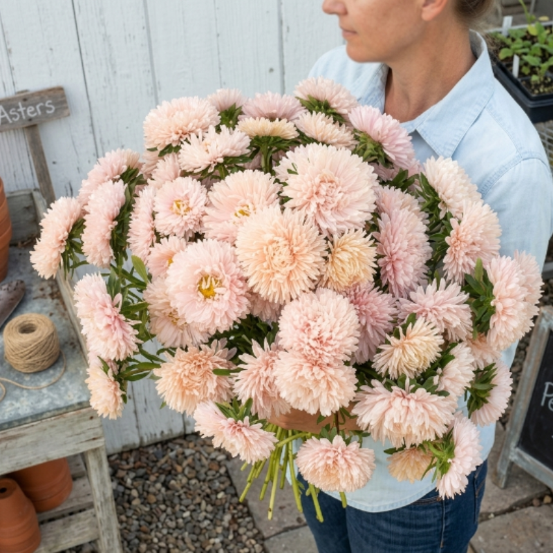 China Aster Seeds 'Giants of California' | Callistephus chinensis