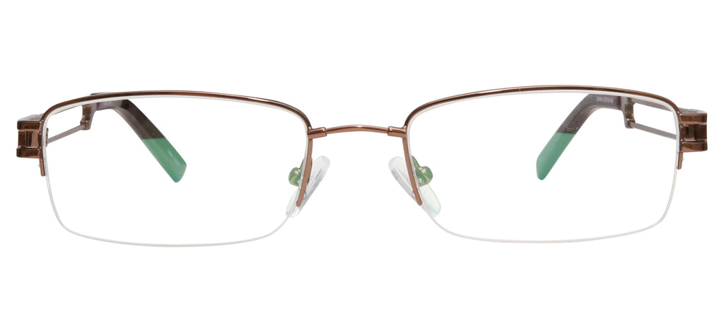 Blue Light Blocking Glasses Rectangle Half Rim 201937 Eyeglasses Includes Blue Light Blocking Lenses