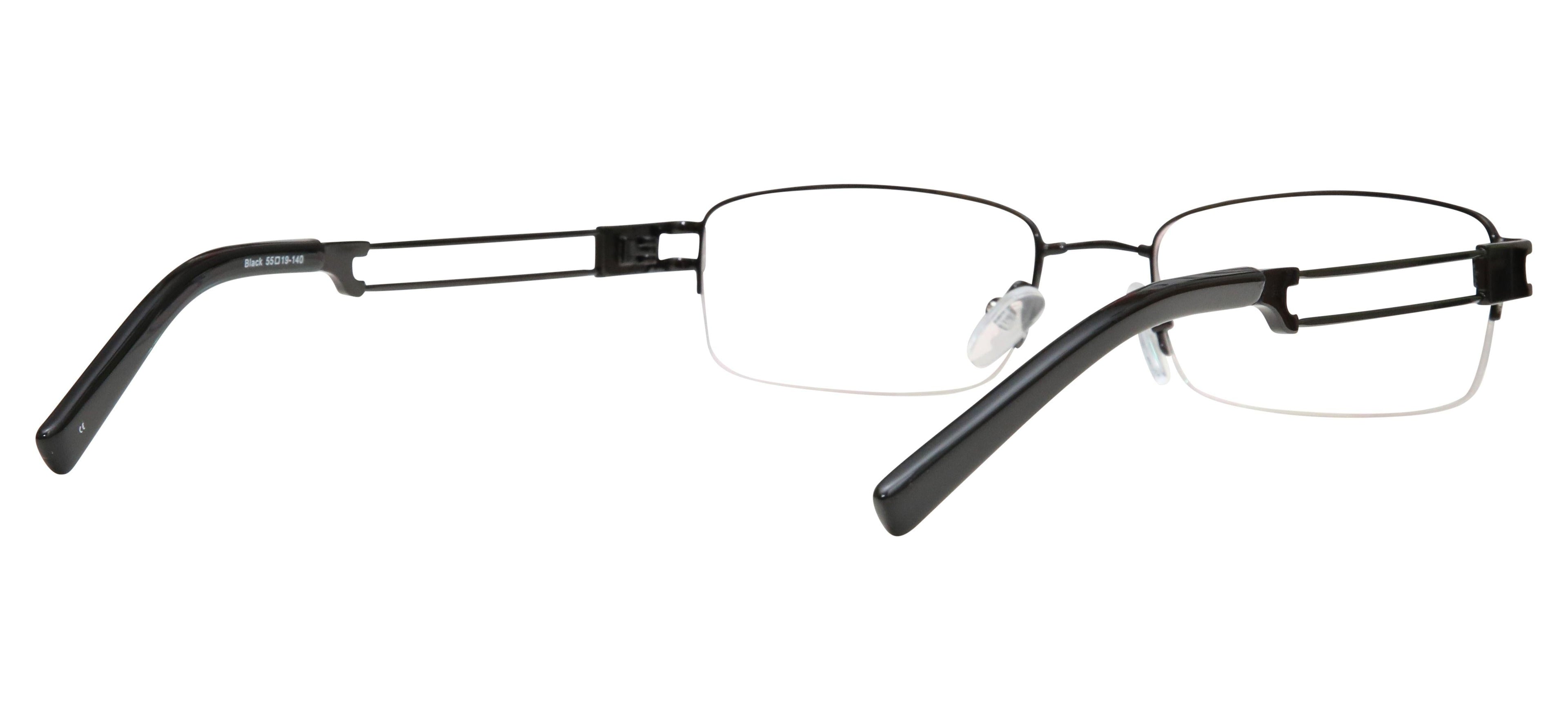 Blue Light Blocking Glasses Rectangle Half Rim 201937 Eyeglasses Includes Blue Light Blocking Lenses