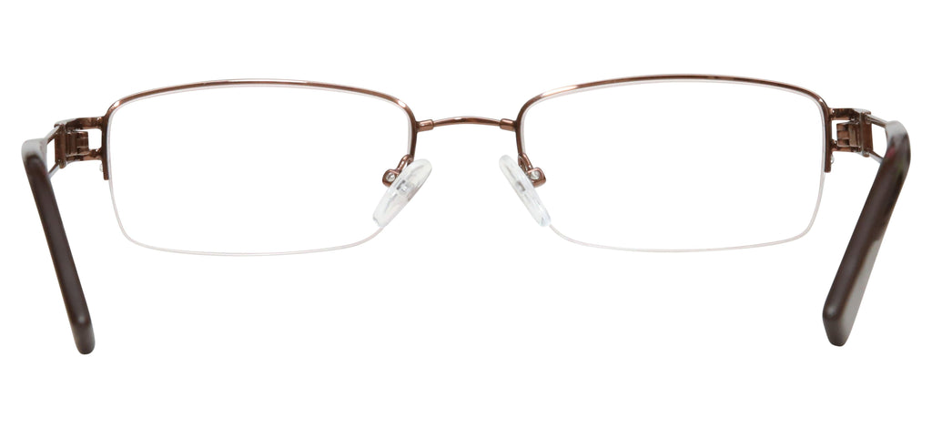 Blue Light Blocking Glasses Rectangle Half Rim 201937 Eyeglasses Includes Blue Light Blocking Lenses