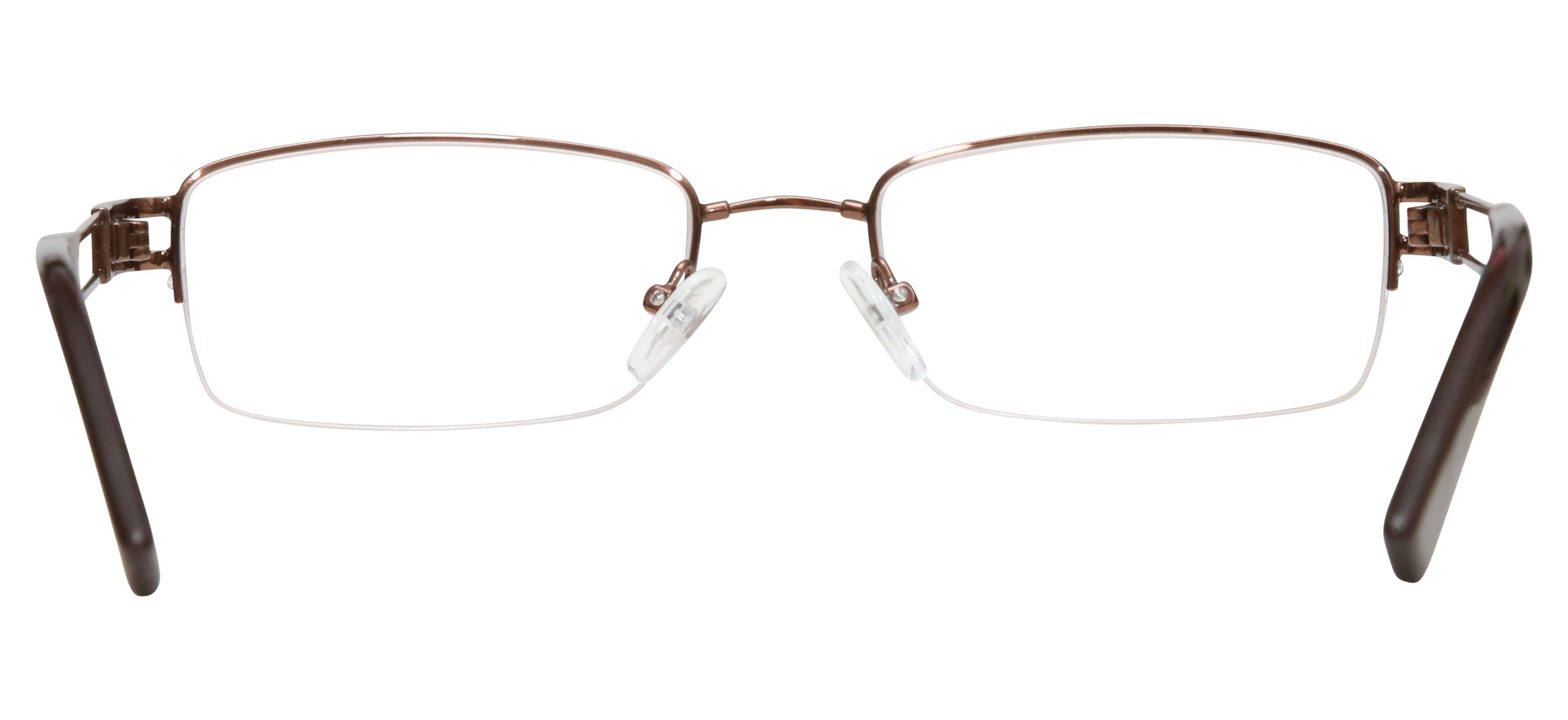 Blue Light Blocking Glasses Rectangle Half Rim 201937 Eyeglasses Includes Blue Light Blocking Lenses