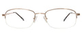 Blue Light Blocking Glasses Rectangle Half Rim 201959 Eyeglasses Includes Blue Light Blocking Lenses
