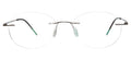 Blue Light Blocking Glasses Oval Rimless 201966 Eyeglasses Includes Blue Light Blocking Lenses