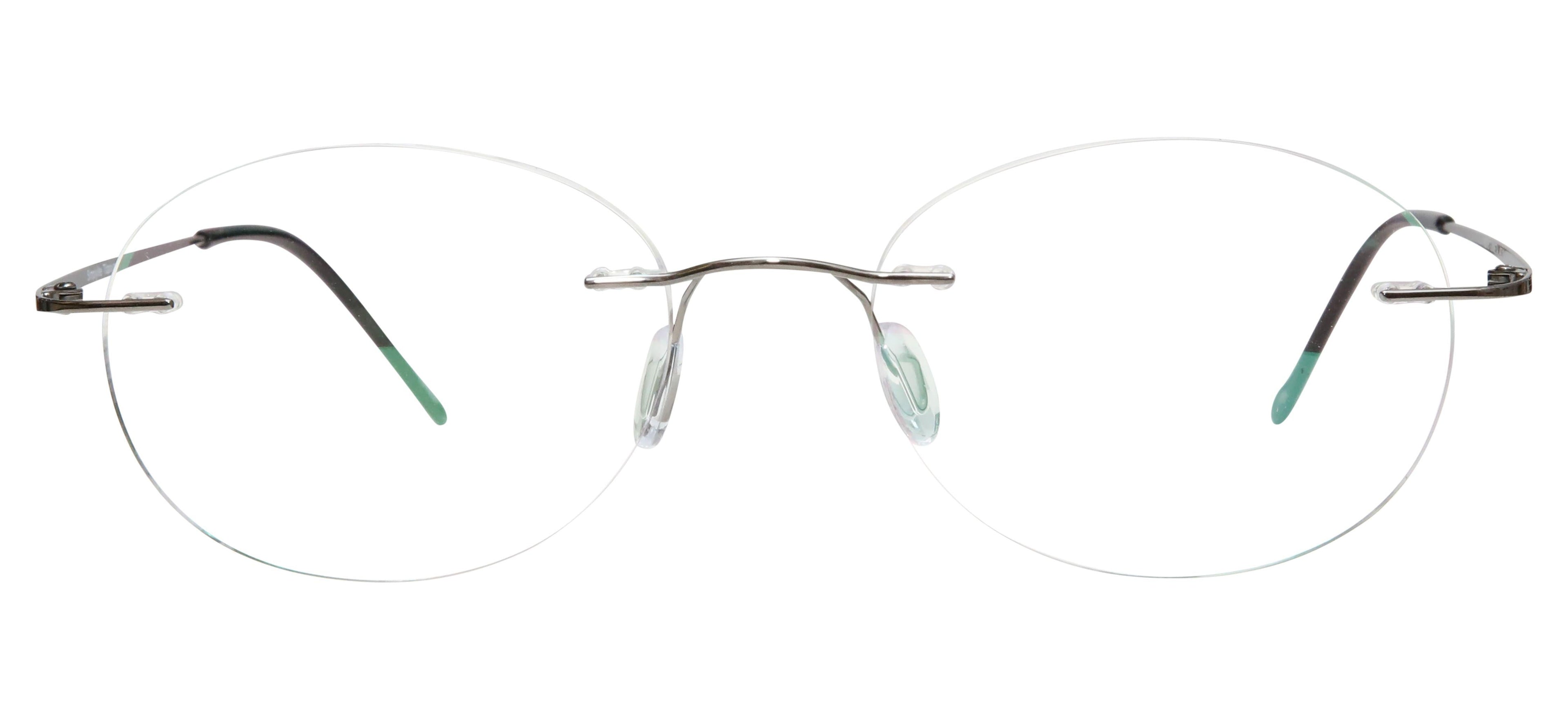 Blue Light Blocking Glasses Oval Rimless 201966 Eyeglasses Includes Blue Light Blocking Lenses