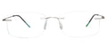 Blue Light Blocking Glasses Rectangle Rimless 201962 Eyeglasses Includes Blue Light Blocking Lenses