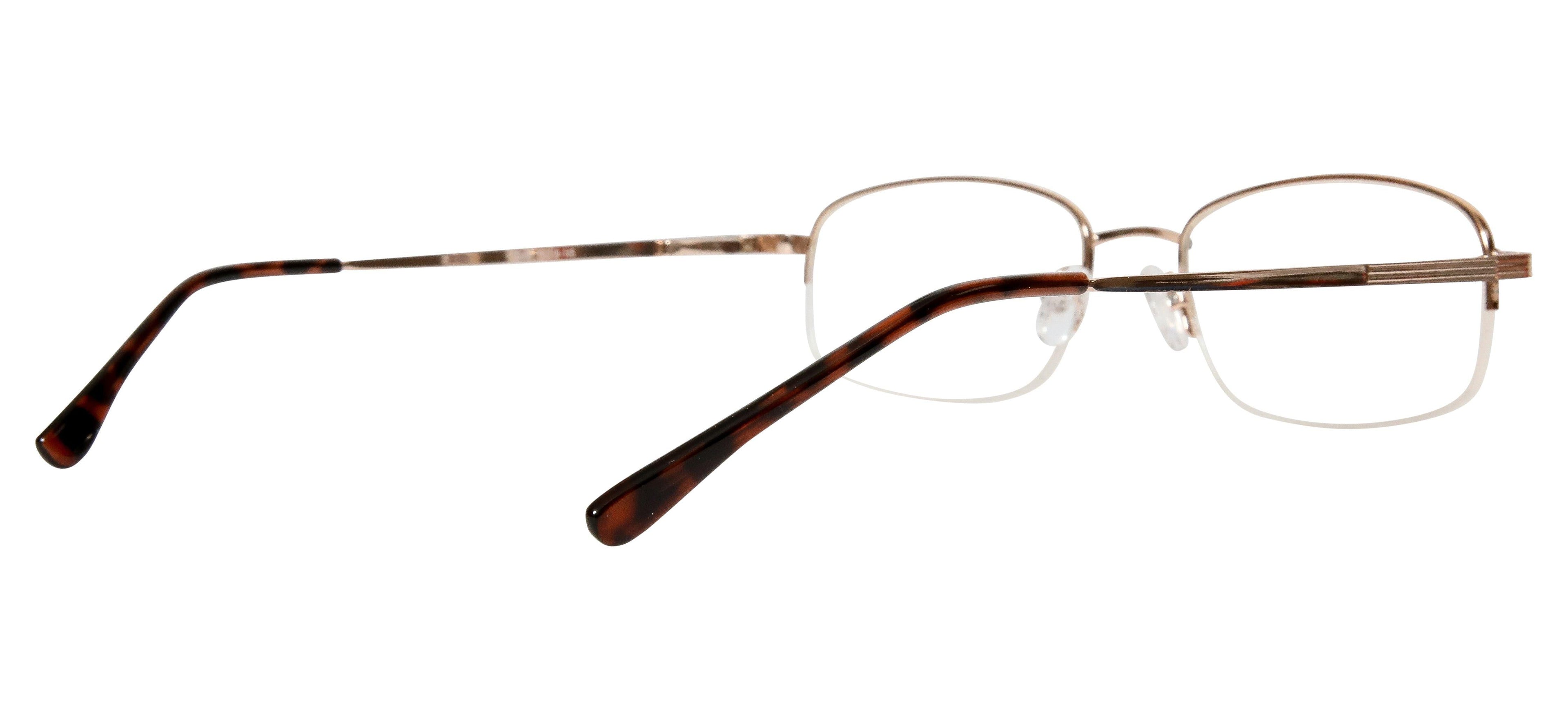 Blue Light Blocking Glasses Rectangle Half Rim 201959 Eyeglasses Includes Blue Light Blocking Lenses